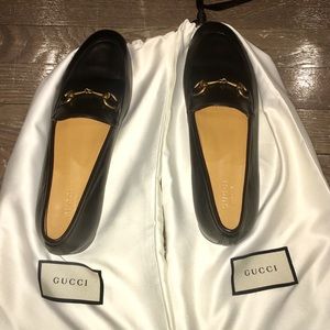Gucci Jordaan Leather Loafers